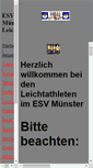 Mobile Screenshot of esv-muenster.istcool.de