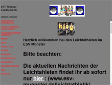 Tablet Screenshot of esv-muenster.istcool.de